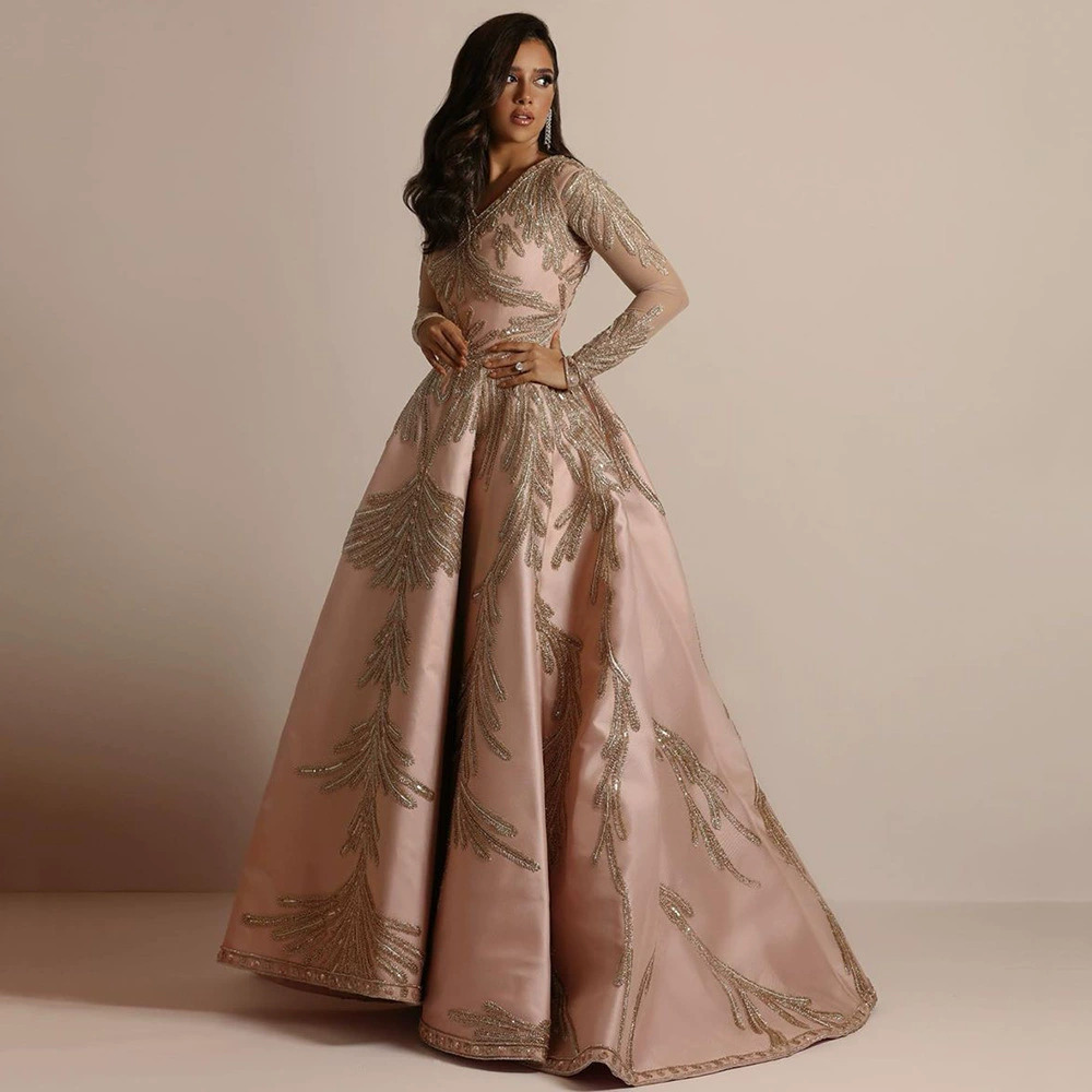 ZARA Sexy Spring Gold Foil Wide Sleeve Long Banquet Evening Gown